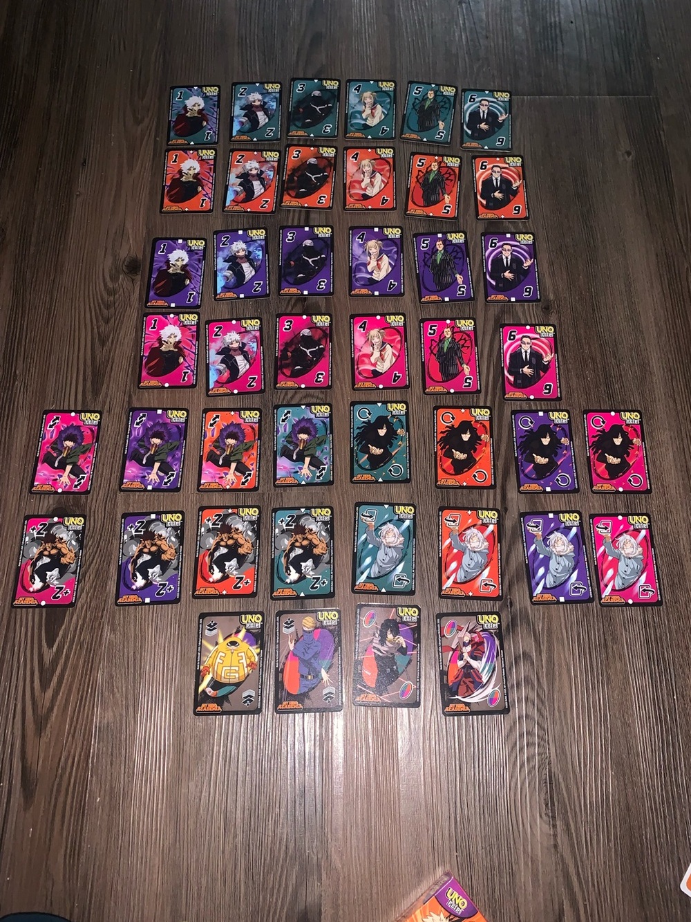 My hero academia uno flip cards 2 decks